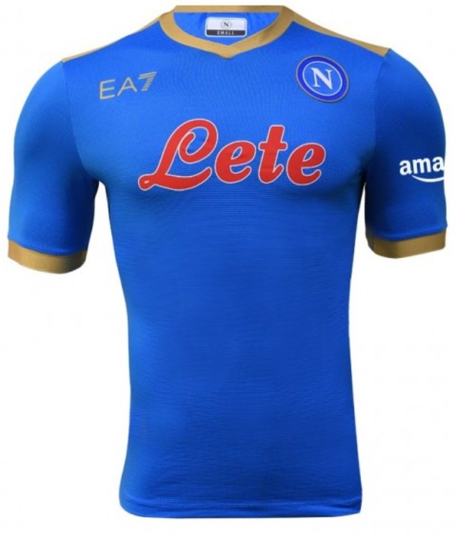 Camisa I Napoli 2021 2022 EA7 oficial Europa League